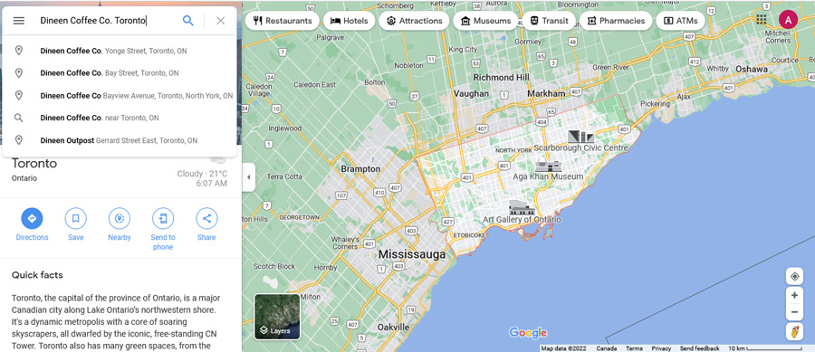 Local SEO with Google Maps in Toronto